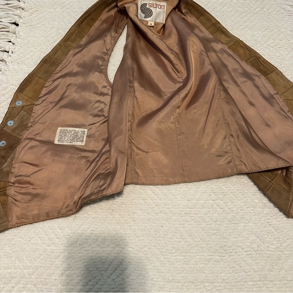 Silton Vintage Leather Vest sz M - Picture 8 of 9